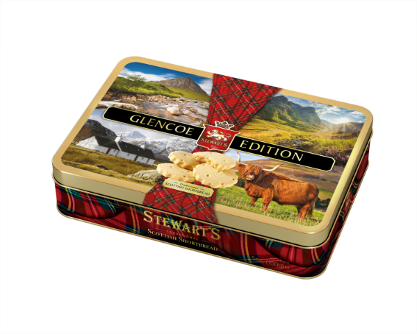6x150g Stewart's Tartan - Glencoe Edition Shortbread Tin 
