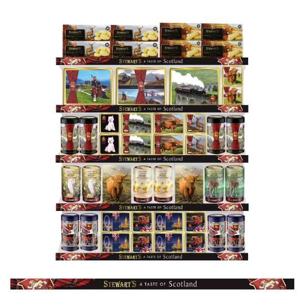 1 x Stewart's Tartan Shelf Edge Strips - 1 metre (FOC)
