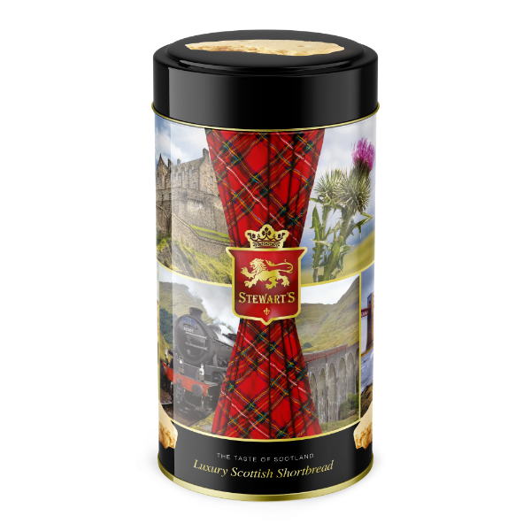 6x150g Stewart's Tartan - Shortbread Tube