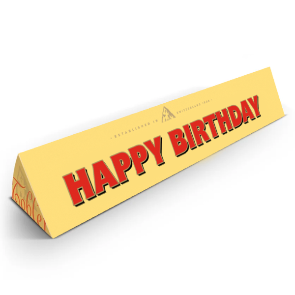 12X 100g Toblerone Happy Birthday