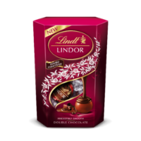 8X 200g Lindor Double Chocolate Cornet 