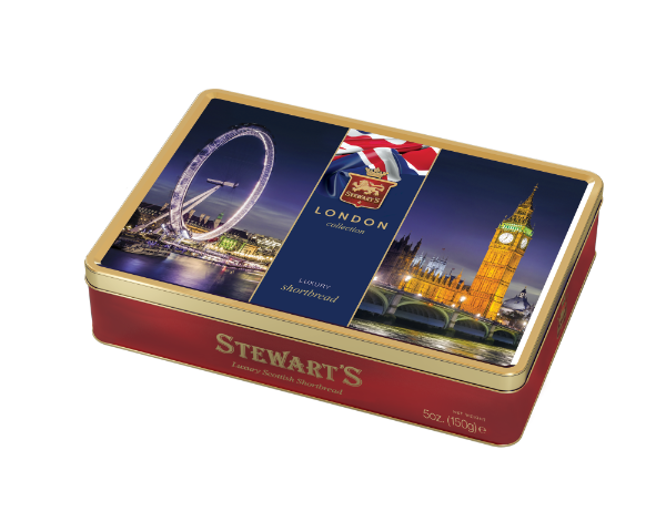 6x150g Stewart's London - London Collection Shortbread Tin