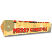 12X 100g Toblerone Merry Christmas