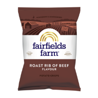 36x40g Fairfields Roast Rib of Beef Crisps