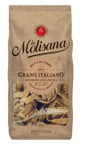 12x500g La Molisana Fettuccine Integrali Wholewheat Pasta