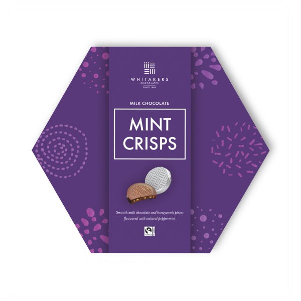 8X 165g Whitakers Milk Mint Honeycomb Crisps