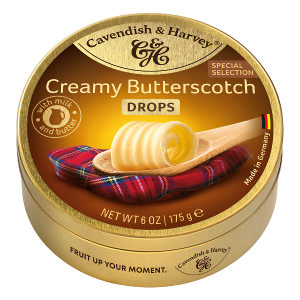 9x200g Cavendish & Harvey Butterscotch Drops