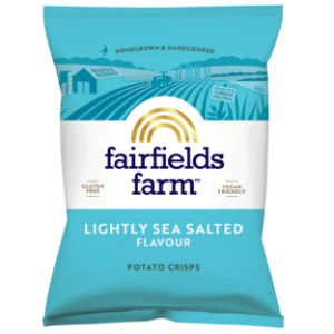 10x150g Fairfields Lightly Sea Salted Crisps