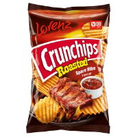 10x120g Lorenz Crunchips X-Cut Roasted Spare Rib