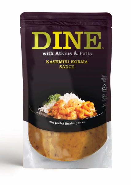 6x350g Atkins & Potts Kashmiri Korma Sauce