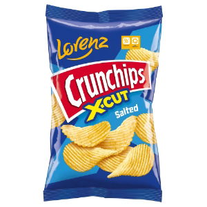 10x130g Lorenz Crunchips X-Cut Salted