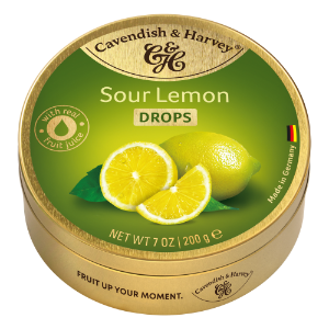 9x200g Cavendish & Harvey Sour Lemon Drops