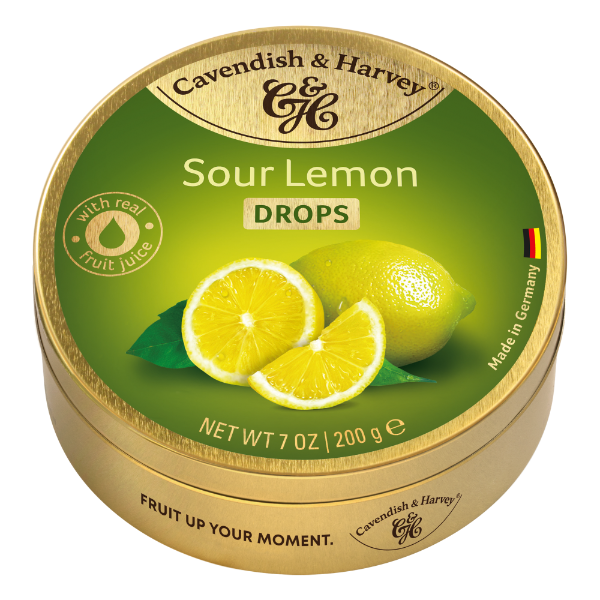 9x200g Cavendish & Harvey Sour Lemon Drops
