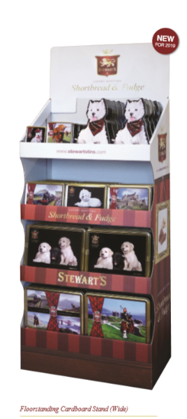 1x Stewart's AYR Wide FSDU Cardboard Stand