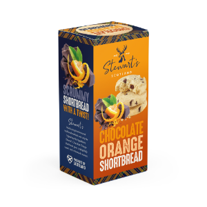 8x150g Stewarts Signature Chocolate Orange Shortbread 