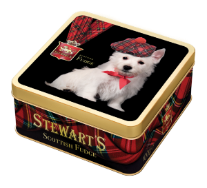 6x100g Stewart's Tartan - Westie Fudge Tin