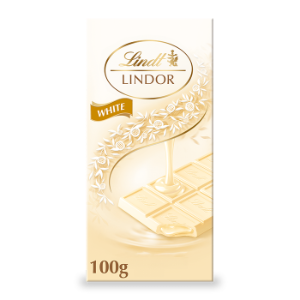 18x100g Lindt Lindor White BAR 