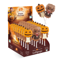 24X 25g Belfine Lollipop Pumpkin Penny & Vampire Viggo