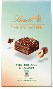 8x135g Lindt CHOCO WAFER Milk Hazelnut Sharing Box 135g x8 SRP