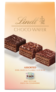 8x138g Lindt CHOCO WAFER Assorted Sharing Box 138g X8 SRP