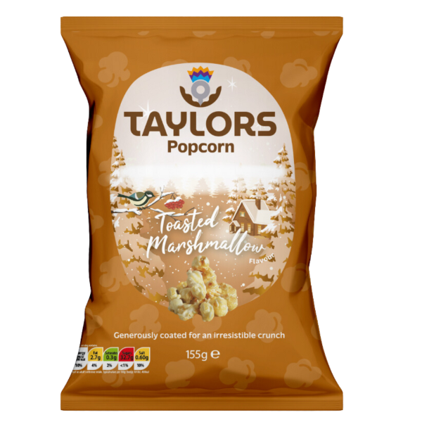 8x155g Taylor's Festive Toasted Marshmallow T Coated Popcorn 