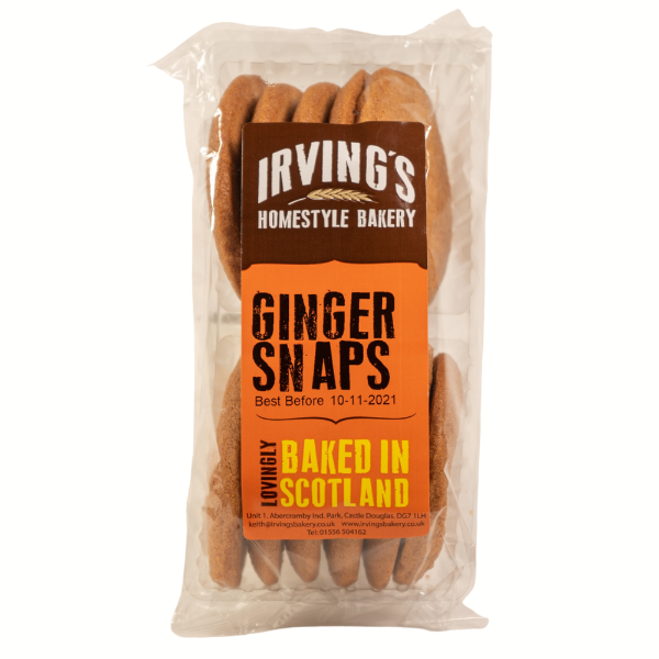 12x200g Irving's Bakery Ginger Snaps