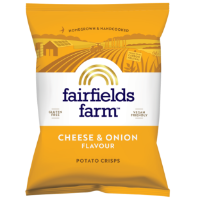 10x150g Fairfields Cheese and Onion Crisps