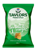 24x40g Taylors Salt & Vinegar Crisps