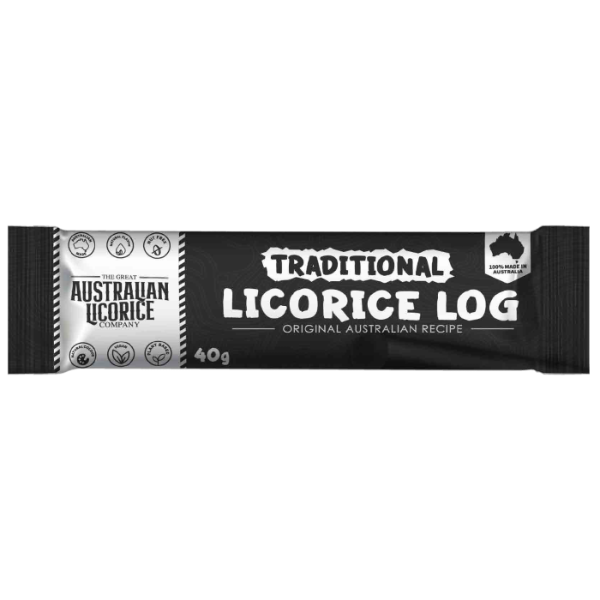 4x25x40g Traditional Soft Eating Licorice Logs 