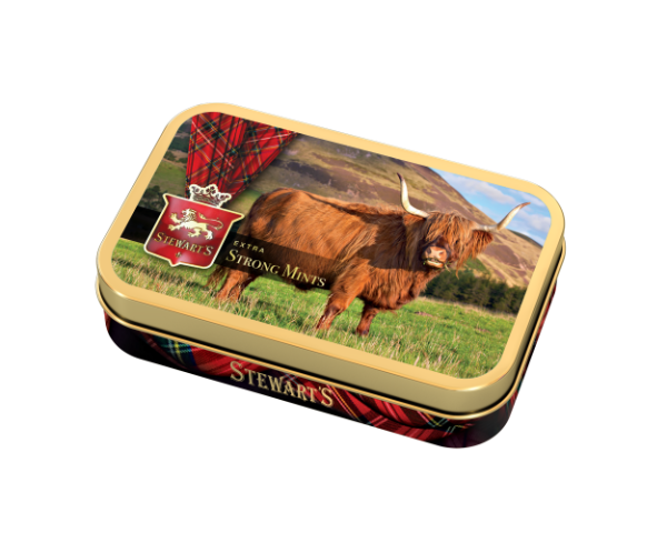 12x40g Stewart's Mints Tartan - Highland Cow