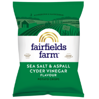 10x150g Fairfields Sea Salt and Aspall Cyder Vinegar Crisps