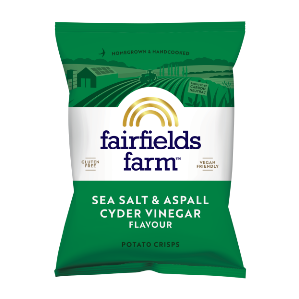 36x40g Fairfields Sea Salt and Aspall Cyder Vinegar Crisps