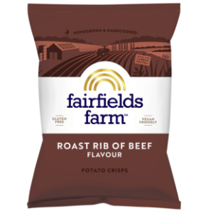 10x150g Fairfields Roast Rib of Beef Crisps