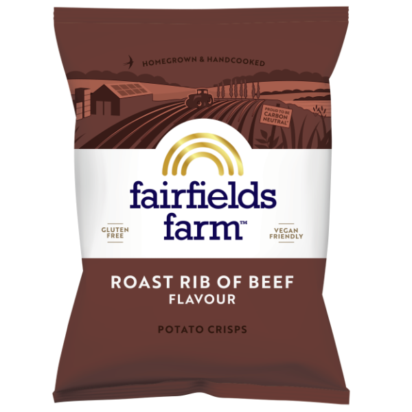 10x150g Fairfields Roast Rib of Beef Crisps