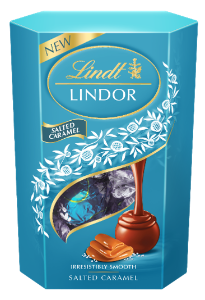 8x200g Lindt Lindor Salted Caramel Cornet 