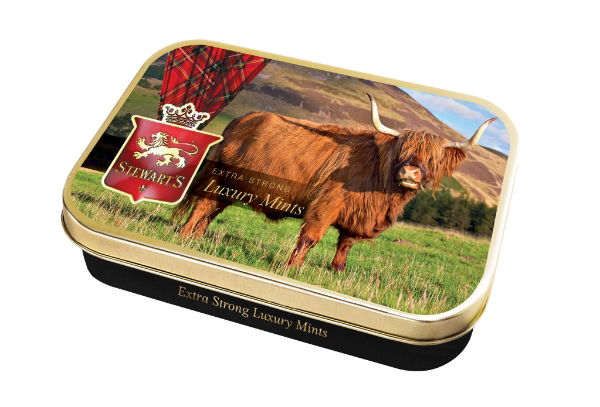 12x40g Stewart's Mints Tartan - Highland Cow