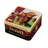 6x125g Stewart's Tartan - Highland Cow Shortbread Tin 