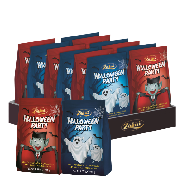 12X 185g Zaini Halloween Party Ghost & Dracula