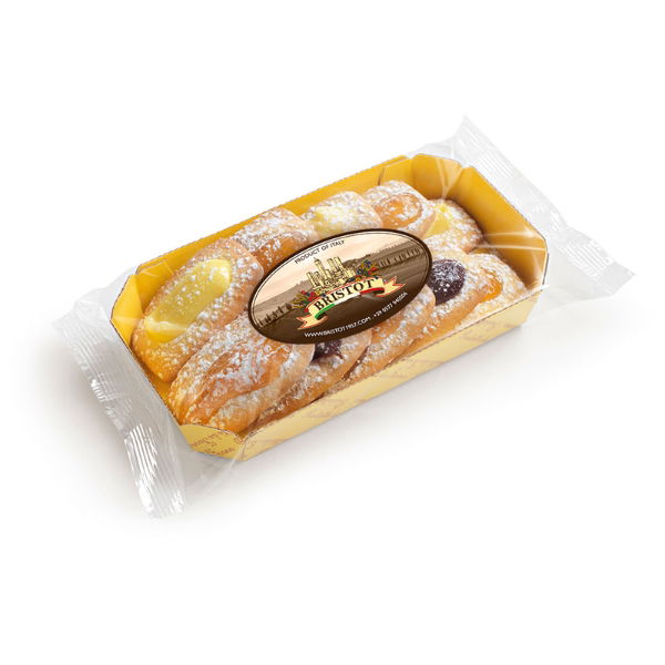 6x200g Bristot Arcobaleno pastry apricot, apple, cherry & lemon