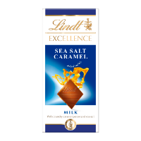 20x100g Lindt Excellence Caramel & Sea Salt Milk BAR 