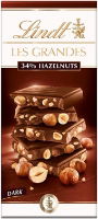 13x150g Lindt Les Grandes Dark Hazelnut BAR 