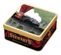 6x100g Stewart's Tartan - Glenfinnan Viaduct Fudge Tin