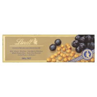 10x300g Lindt Gold Milk Raisin Hazelnut BAR 