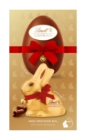 4x250g  Lindt Gold Bunny Milk Shell Egg 250g