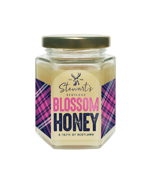 18x1/2lb Stewart's Blossom Honey (225g)